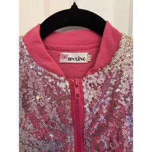 Kids Jinxing Sequence Jacket for Girls Long Sleeve Full Zip